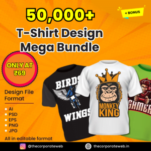 50,000+ Editable T-Shirt Design Bundle