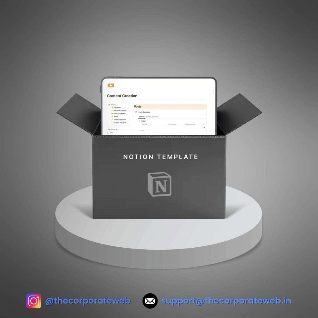 Notion Template Bundle for Creators