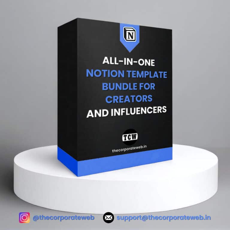 All-in-One Notion Template Bundle for Creators and Influencers