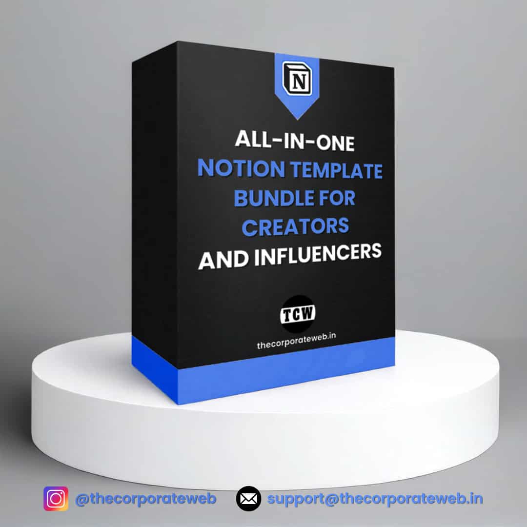 All-in-One Notion Template Bundle for Creators and Influencers