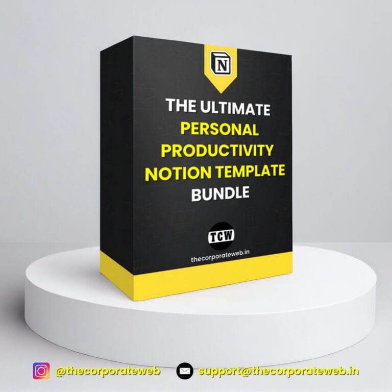 The Ultimate Personal Productivity Notion Template Bundle